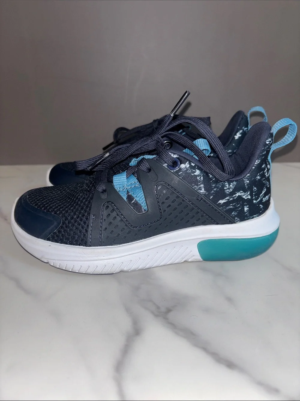 all in motion Kids Navy and Teal Athletic Sneakers